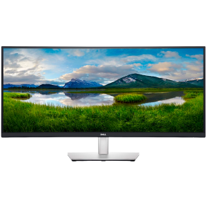 Dell P3424WE Curved USB-C Hub Monitor LED, 34", WQHD 3440x1440 60Hz, 21:9, 3800R, IPS, Anti-glare, 3H Hard Coating, Comfort V, Flicker Free, 300 cd/m2, 1000:1, 178/178, 5ms/8ms, Touchscreen, DP, HDMI, USB-C 3.2 Gen 1, LAN, Height, Swivel, Tilt, 3