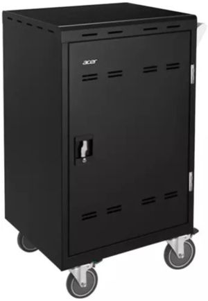 Charging station ACER Charging cart 32 slots, supports Laptops, Chromebooks, Tablets up to 15.6'', 2 point steel locking mechanism, Smart cycle charging technology, Streamlined cable and power management, SolidSteel