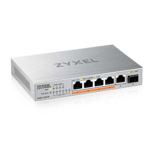 Switch ZyXEL XMG-105 5 porturi 2.5G + 1 SFP+, 4 porturi 70W total PoE++ Desktop MultiGig negestionatIntrerupator