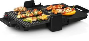 Contact grill Bosch TCG3323, Contact grill 3 in 1, 2000 W, Removable aluminum grill plates with non-stick ceramic coating, black