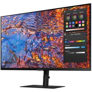 Monitor LED Samsung LS32B800PXPXEN HRM S80PB, 32" UHD FLAT 16:9 (3840x2160) IPS 60Hz, 350 cd/㎡, 1000:1, HDR600, 5ms, 178/178, 1xDP 1xHDMI, 3xUSB 3.0 1xUSB-C (90W), 3 .5 Jack, Tilt/Pivot/Swivel/HeightAdj, VESA 100x100,3Y