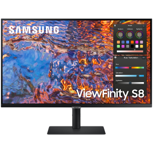 Monitor LED Samsung LS32B800PXPXEN HRM S80PB, 32" UHD FLAT 16:9 (3840x2160) IPS 60Hz, 350 cd/㎡, 1000:1, HDR600, 5ms, 178/178, 1xDP 1xHDMI, 3xUSB 3.0 1xUSB-C (90W), 3 .5 Jack, Tilt/Pivot/Swivel/HeightAdj, VESA 100x100,3Y