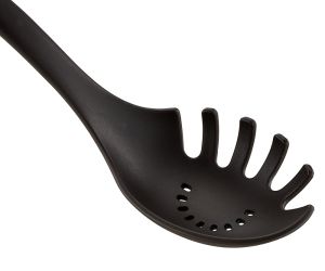 Spoon Tefal K2060214, Ingenio, Pasta spoon, Kitchen tool, Nylon/Fiberglass, 39.6x10.6x6.4cm, Up to 220°C, Dishwasher safe, black