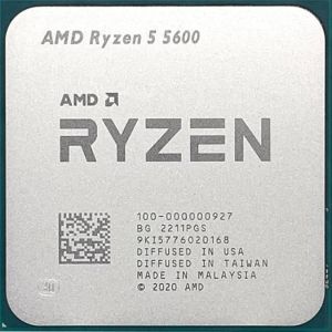Procesor AMD Ryzen 5 5600, soclu AM4, 6 nuclee, 12 fire, 3,5 GHz (până la 4,4 GHz), 35 MB cache, 65 W, tavă