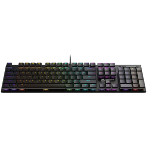 CANYON Cometstrike GK-55, 104keys Mechanical keyboard, 50million times life, GTMX red switch, RGB backlight, 18 modes, 1.8m PVC cable, metal material + ABS, US layout, size: 436*126*26.6mm, weight:820g, black