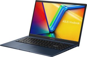 Laptop Asus Vivobook X1504VA-NJ857, Intel Core i3-1315U 1,2 GHz (cache de 10 MB, până la 4,5 GHz, 6 nuclee, 8 fire), 15,6" FHD (1920x1080), 16 GB (8 GB pe BD, Nr. 532G SSD) OS, Quiet Blue