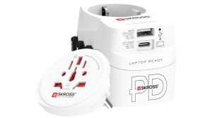 Adaptor SKROSS PRO Light USB, 1.302474, World, Alb