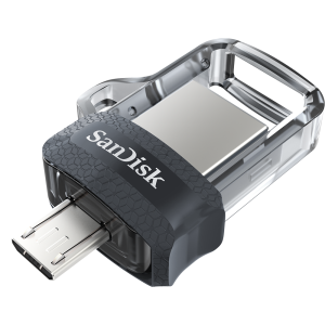 USB stick SanDisk Ultra Dual Drive m3.0, 64GB, OTG, Black