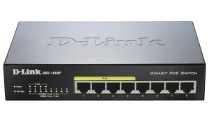 Comutator desktop D-Link 8 porturi 10/100/1000 cu 4 porturi PoE
