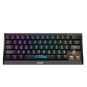 Marvo Gaming Mechanical keyboard 61 keys TKL - KG962G - RED switches, RGB