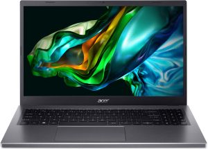 Laptop Acer Aspire 5 A515-58P-36JU, IPS FHD de 15,6 inchi, Intel Core i3-1315U, LPDDR5 de 16 GB, SSD NVMe de 512 GB, fără sistem de operare, chirilicizat