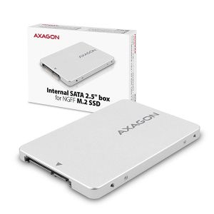 AXAGON RSS-M2SD SATA - SSD M.2 SATA, SSD de până la 80 mm, corp ALU