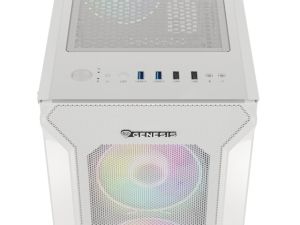 Genesis Gaming PC Case IRID 505 ARGB V2 Midi Tower Fereastra Albă