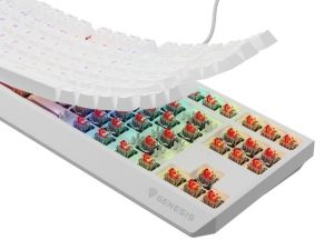 Клавиатура Genesis Gaming Keyboard Thor 230 TKL US RGB Mechanical Outemu Red White Hot Swap