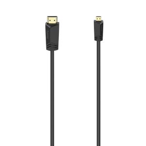 Hama HDMI Cable, Plug Type-A - Plug Type-D (Micro), Ethernet, 2 m, 74259