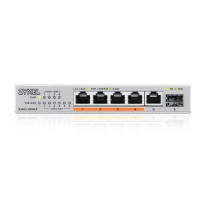Switch ZyXEL XMG-105 5 Ports 2,5G + 1 SFP+, 4 ports 70W total PoE++ Desktop MultiGig unmanaged Switch
