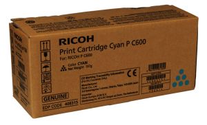 Toner RICOH Print Cartridge Cyan P C600, 12000 p