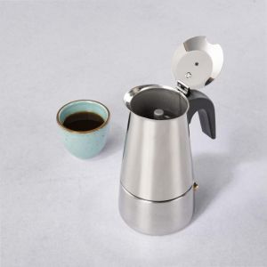 XAVAX Кафеварка за еспресо от неръждаема стомана за 4 чаши, 111274