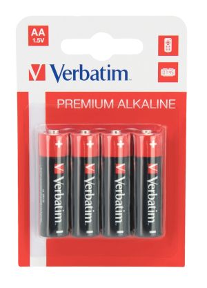 Battery Verbatim ALKALINE BATTERY AA 4 PACK (HANGCARD)