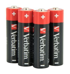 Батерия Verbatim ALKALINE BATTERY AA 4 PACK (HANGCARD)