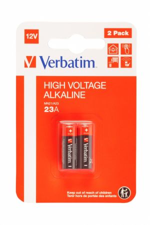 Battery Verbatim ALKALINE BATTERY 12V 23A (MN21/A23) 2 PACK