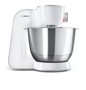 Кухненски робот Bosch MUM58231, Kitchen machine, MUM5, 3D Planetary Mixing 1000 W, add. Plastic blender, Meat mincer, White - Silver