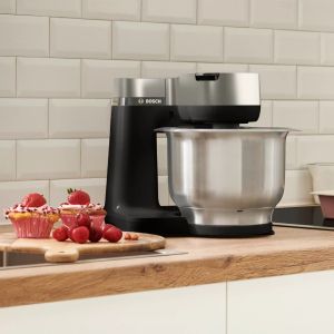 Кухненски робот Bosch MUMS2VM00, Kitchen machine, MUM5, 900 W, Multi-motion-drive, 7 speeds, 3.8l stainless steel bowl, Black - silver