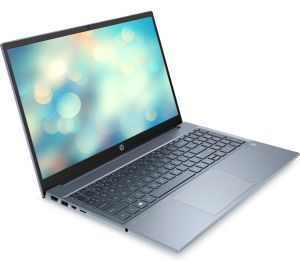 Laptop HP Pavilion 15-eh3007nu Fog Blue, Ryzen 7-7730U(2Ghz, până la 4,5GH/16MB/8C), 15,6" FHD IPS AG, 16GB 3200MHz 2DIMM, 1TB PCIe SSD, WiFi 6 + FPRBT 2x23, 2x23. Kbd, 3C Batt, DOS gratuit