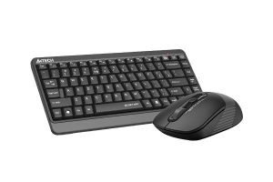 Set tastatura si mouse A4TECH Fstyler FGS1110Q, Wireless, Gri, silentios