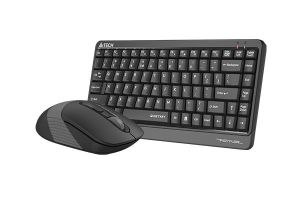 Set tastatura si mouse A4TECH Fstyler FGS1110Q, Wireless, Gri, silentios