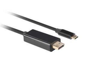 Cable Lanberg USB-C (M) -> Displayport(M) 1.2 4K 60hz cable 3m, black