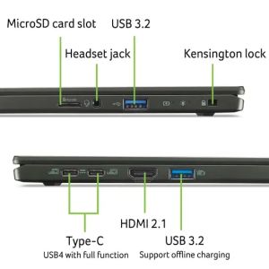 Laptop Acer Swift Edge SFE16-44-R72Z, AMD Ryzen 7 8840U with Personal AI(up to 5.1GHz, 16MB), 16" 3.2K OLED 120Hz, WQXGA+(3200x2000), 32GB LPDDR5, 1024GB PCIe NVMe SSD, AMD Radeon, Micro SD reader, QHD cam+mic, FPR, WiFi 6E, BT, KB Backlit, Win 11 Home, B