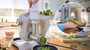 Кухненски робот Bosch MUM5XL72, Compact Kitchen Machine, MUM5 scale, 3D Planetary Mixing, 1000 W, add. Meat grinder, Blender, Plastic bowl, Grey-silver