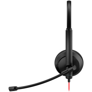 CANYON HS-07, Super light weight conference headset 3.5mm stereo plug, with PVC cable 1.6m, extra USB sound card with PVC cable 1.2m, ABS headset material, size: 16*15.5*6cm. Weight: 100g, Black