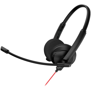 CANYON HS-07, Super light weight conference headset 3.5mm stereo plug, with PVC cable 1.6m, extra USB sound card with PVC cable 1.2m, ABS headset material, size: 16*15.5*6cm. Weight: 100g, Black