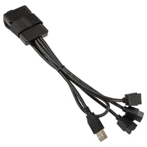 Hub USB Lian Li PW-U2TPAB Hub USB 2.0 1-la-3 - Negru