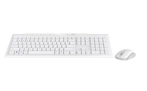 Wireless Keyboard Set RAPOO 8210M, Multi mode, White