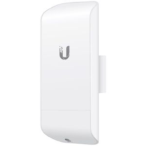 UBIQUITI airMAX NanoStation M2 loco; 2.4 GHz frequency band; Plug-and-play integration with airMAX antennas; 150+ Mbps, range 5+ km, 8.5 dBi.
