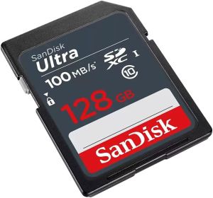Memory card SANDISK Ultra SDXC, 128GB, Class 10 UHS-I, 100 Mb/s