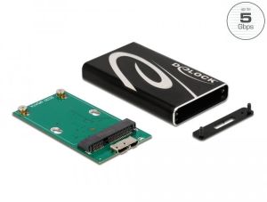 Sertar extern Delock 42006, Pentru mSATA SSD, USB