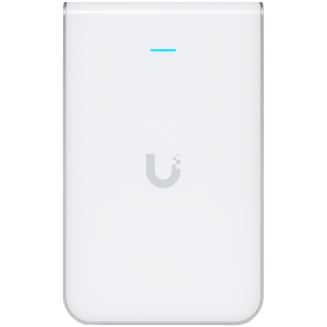 UBIQUITI In-Wall HD; Wi-Fi 5; 6 spatial streams; 90 m² (1,000 ft²) coverage; 200+ connected devices; Powered using PoE/PoE+; (4) GbE ports with (1) PoE output; GbE uplink.