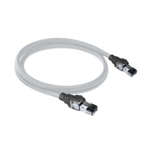 Cablu patch de rețea ACT S/FTP, CAT6a, RJ-45 - RJ-45, 1,5 m, fire de cupru, gri