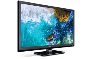 Sharp 24EA4E TV, 24" LED HD TV 1366x768, 100,000:1, DVB-T/T2/C/S/S2, Active Motion 100, Speaker 2x5W (4 ohm), Dolby Digital, 2xHDMI, 3.5mm Headphone jack / line -out, USB, Stand
