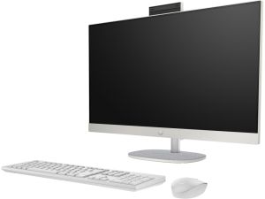 Desktop computer - all in one HP All-in-One 27-cr1003nu Shell White, Ultra 5-125U(up to 4.3GHz/12MB/12C), 27" FHD AG IPS + FHD IR Camera, 8GB 5600Mhz 1DIMM, 512GB PCIe SSD , WiFi 6+BT, HP Keyboard & HP Mouse, Free DOS, 2Y Warranty