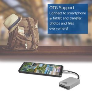 ACT USB-C card reader for SD and micro SD, SD 4.0 UHS-II