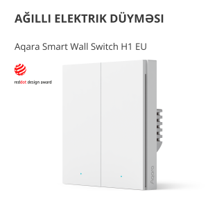 Aqara Smart Wall Switch H1 (with neutral, double rocker): Model: WS-EUK04; SKU: AK074EUW01
