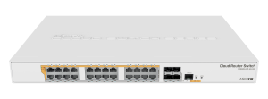 Switch Mikrotik CRS328-24P-4S-RM, 24xGigabit LAN, L2/L3, 4xSFP+ cages