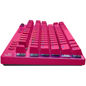 Keyboard Logitech G PRO X TKL LIGHTSPEED Gaming Keyboard - MAGENTA - US INT'L - 2.4GHZ/BT - N/A - EMEA28-935 - TACTILE