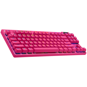 Keyboard Logitech G PRO X TKL LIGHTSPEED Gaming Keyboard - MAGENTA - US INT'L - 2.4GHZ/BT - N/A - EMEA28-935 - TACTILE