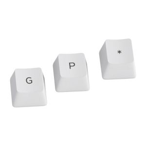 GPBT Keycaps - 114 PBT Caps, ANSI, US Layout, Arctic White